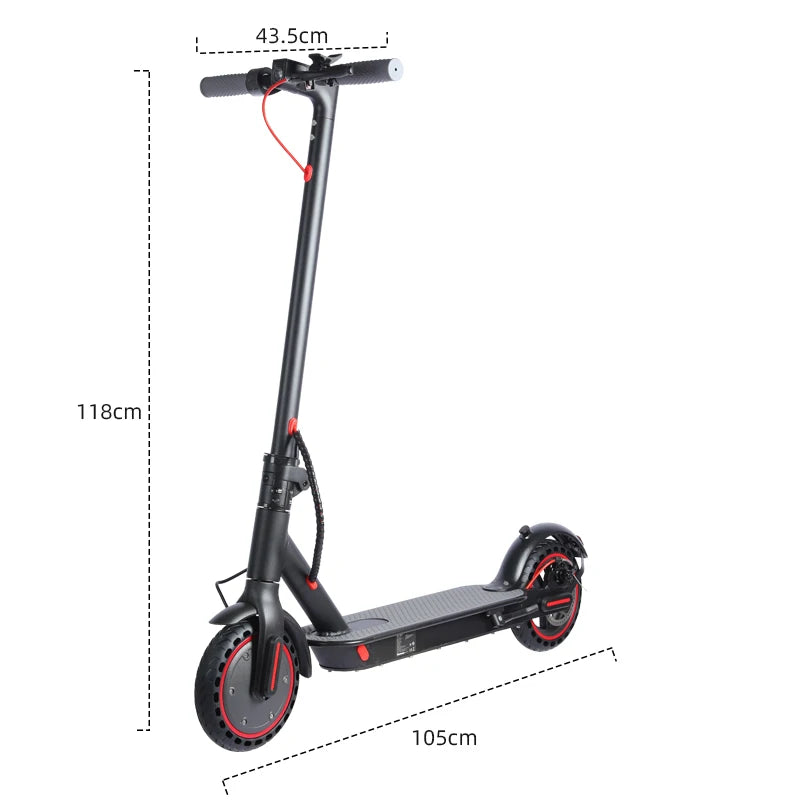 Dual Suspension Folding Electric Scooter for Adults 350W Motor 19/22Mph Speed 21-28 Miles Range 8.5'/10' Tires 21-28 Miles Range