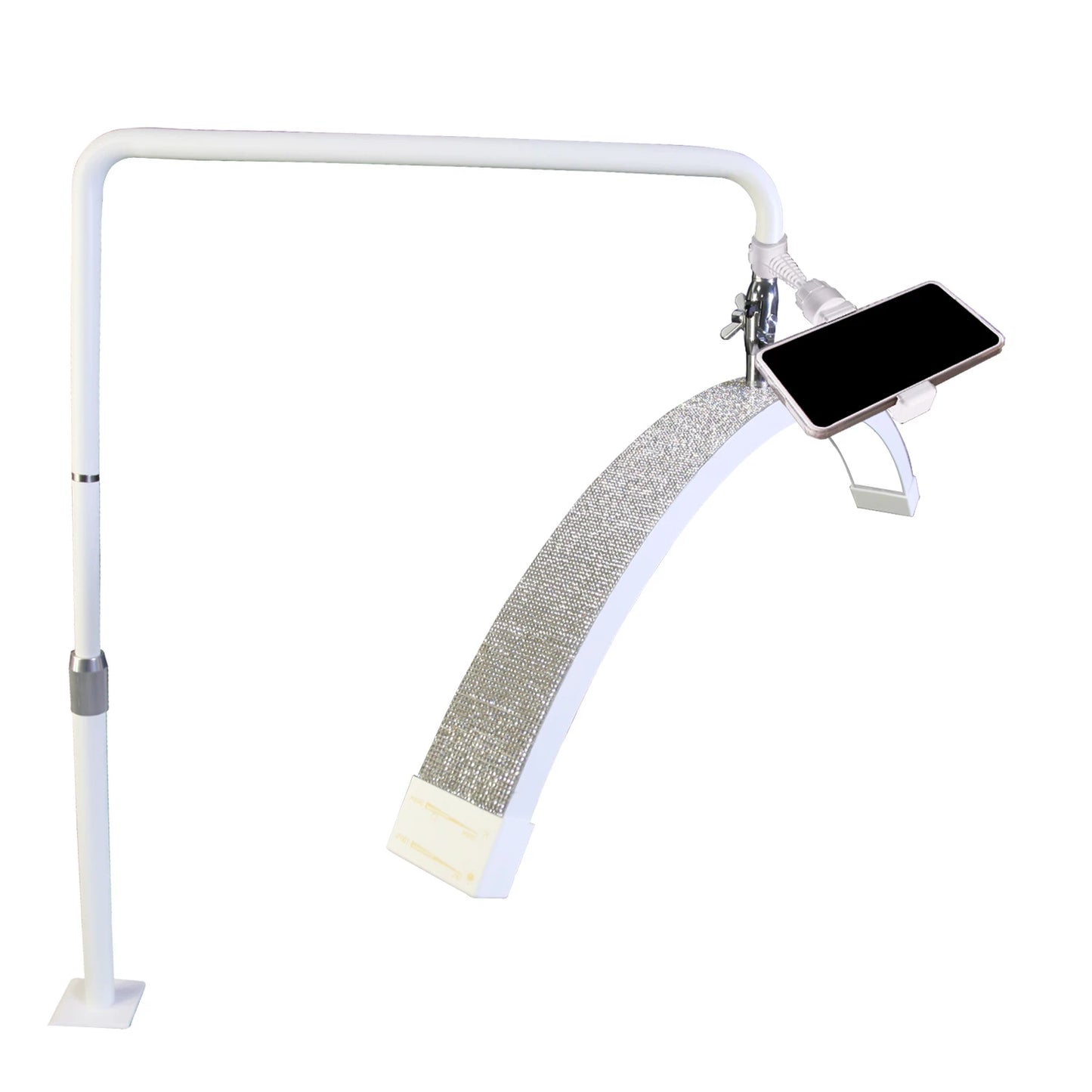 25inch Desk Lamp Clip-on Table Lash Light Moon Lamp UV Led Nail Lamp with Clamp for Nails Beauty Moon Light Lamp for Lash Tattoo