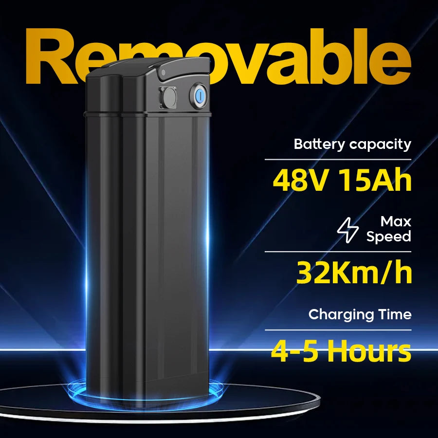 E Bike Battery Pack Assist Bicycles Safe 48v 15ah Electric Bicycle Battery for Electric Bicycle
