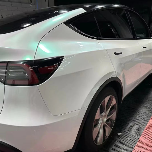 1 Manufacturer Supplies 1.52*17m 7.5mil Thick PVC Luxury Car Wrap Film White-pink-green Gradient Color-changing Self Healing