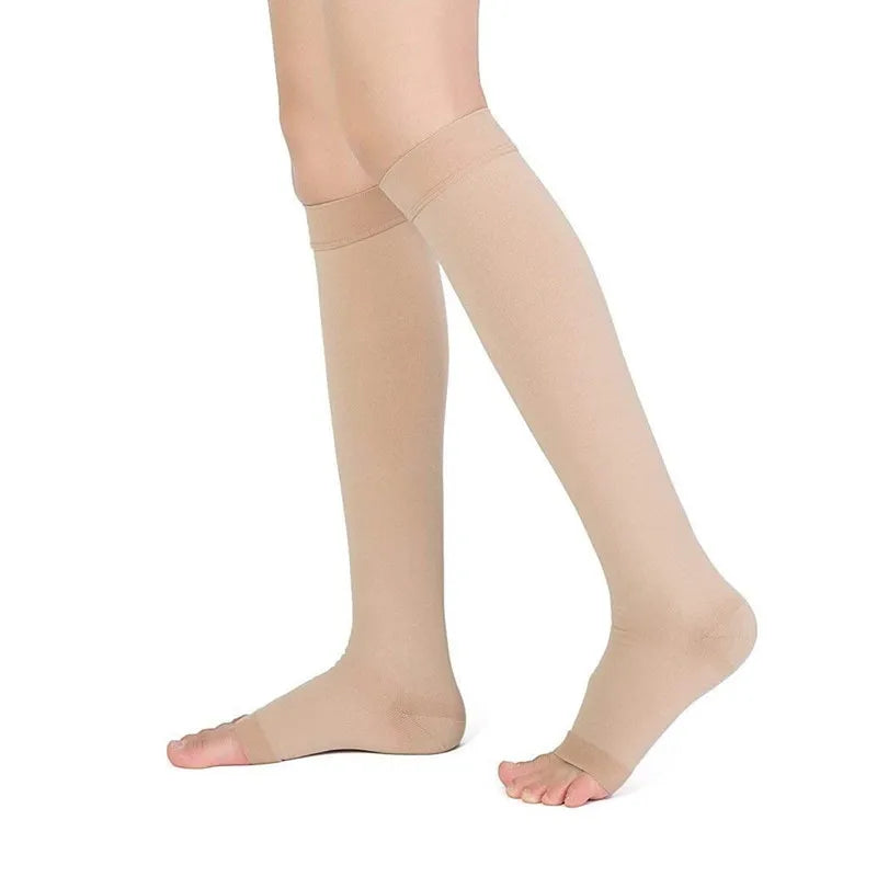 2PCS Compression Stockings Medical Grade 23-32mmHg Leg Calf Compression Socks Varicose Veins Edema Shin Splints Nursing Support