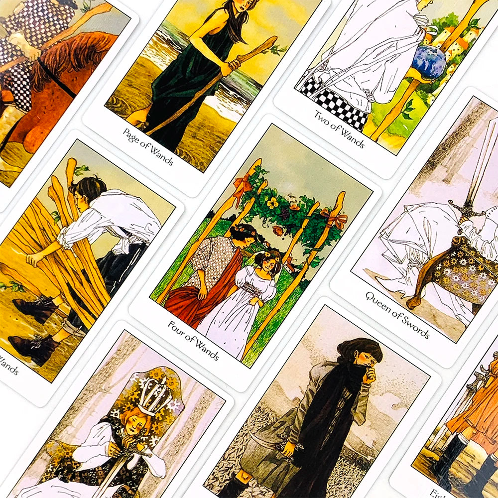 Tarot Cards A Traditional Tarot Cards With Contemporary Artistic Oracle Card Game For Divination, Meditation & Party Games