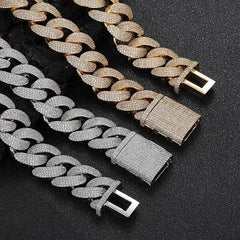Custom 20MM Gold Plated Cuban Link Chain Bracelet Fashion Jewelry Moissanite Christian Religious VINSON PROJECT VIN_B82