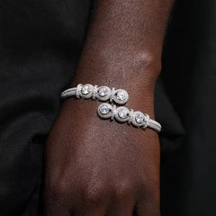 Luxury Moissanite Diamond Bracelet 925 Sterling Silver Fine for Women & Men Hip Hop Jewelry