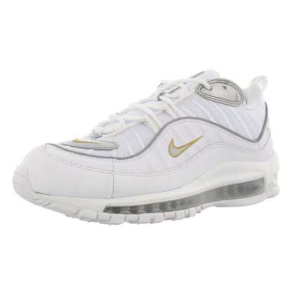 For W for Max 98 Womens Shoes Color White/Metallic Gold 100% Authentic Model MSS-CT2547100