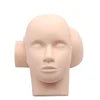 Eyelash Extension Practice Head Model Silicone Human Head Beginners Soft Practice Eyelash Grafting Tattooing Beauty Massage