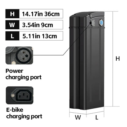 E Bike Battery Pack Assist Bicycles Safe 48v 15ah Electric Bicycle Battery for Electric Bicycle