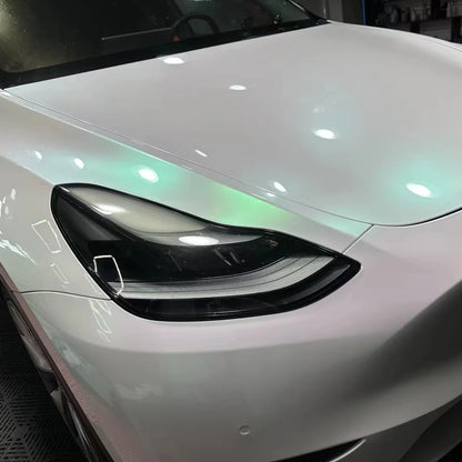 1 Manufacturer Supplies 1.52*17m 7.5mil Thick PVC Luxury Car Wrap Film White-pink-green Gradient Color-changing Self Healing