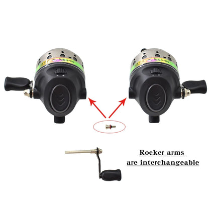 Piaoyu High Quality HH25 Metal Fishing Reel 4:3:1 Fishing Line Reel Fishing Gear Fishing Accessories Outdoor Play