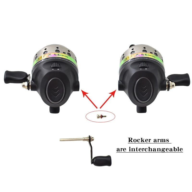 Piaoyu High Quality HH25 Metal Fishing Reel 4:3:1 Fishing Line Reel Fishing Gear Fishing Accessories Outdoor Play