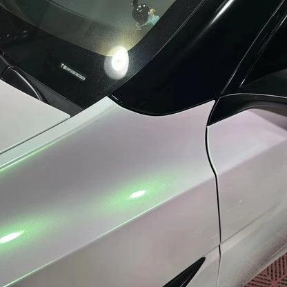 1 Manufacturer Supplies 1.52*17m 7.5mil Thick PVC Luxury Car Wrap Film White-pink-green Gradient Color-changing Self Healing