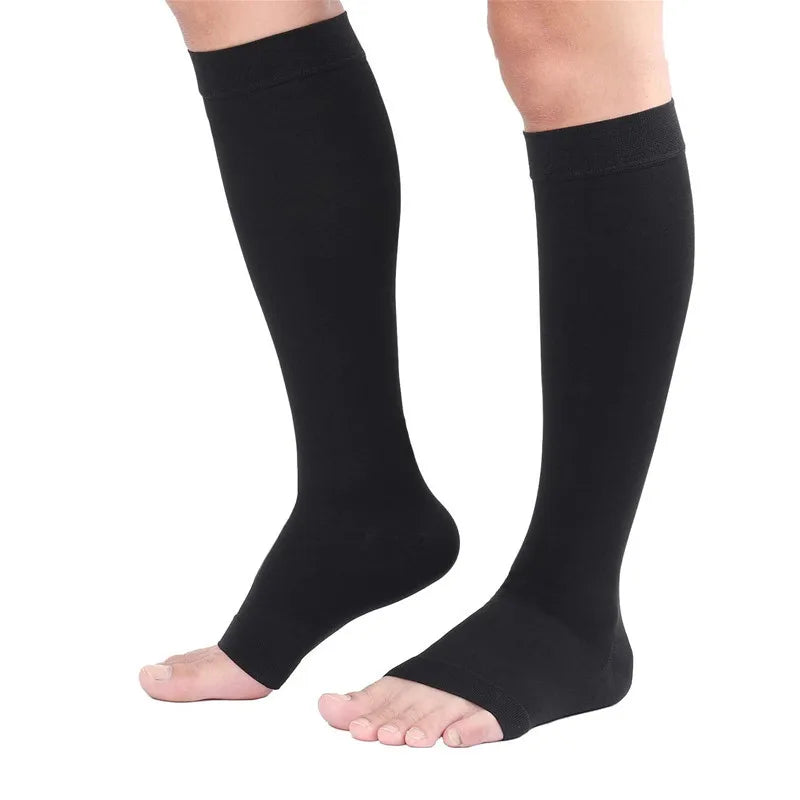 2PCS Compression Stockings Medical Grade 23-32mmHg Leg Calf Compression Socks Varicose Veins Edema Shin Splints Nursing Support