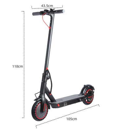 Dual Suspension Folding Electric Scooter for Adults 350W Motor 19/22Mph Speed 21-28 Miles Range 8.5'/10' Tires 21-28 Miles Range