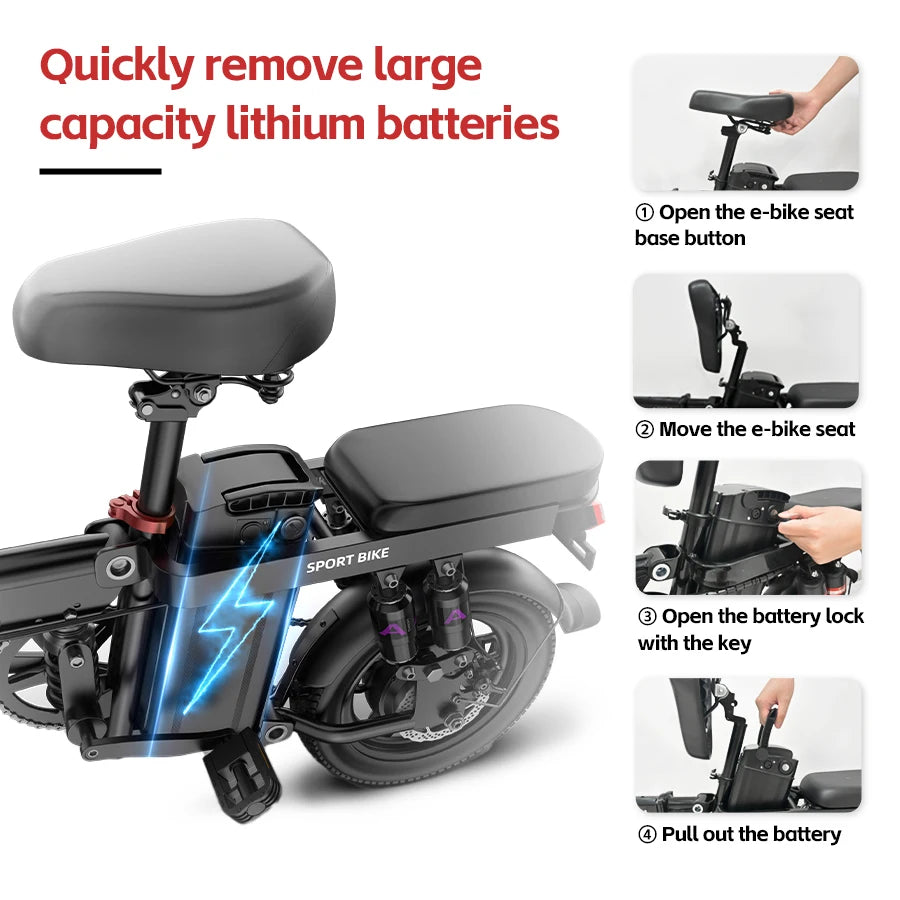 E Bike Battery Pack Assist Bicycles Safe 48v 15ah Electric Bicycle Battery for Electric Bicycle