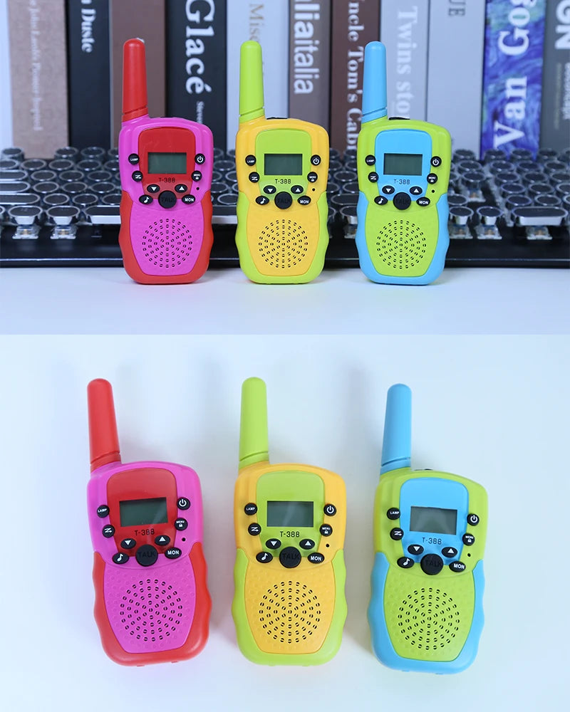 Fast 3 Day Shipping 3 Pack T388 Boy Girl Toy Birthday Gifts No License Needed Kids Mini Walkie Talkie for Outdoor Camping Hiking