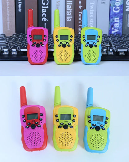 Fast 3 Day Shipping 3 Pack T388 Boy Girl Toy Birthday Gifts No License Needed Kids Mini Walkie Talkie for Outdoor Camping Hiking