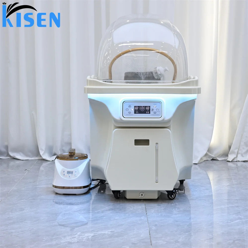 Deeply Release Pressure Portable Mobile Sink Washing White Bowl Washing Basin for Beauty Salon Shampoo Barber Shop Salon