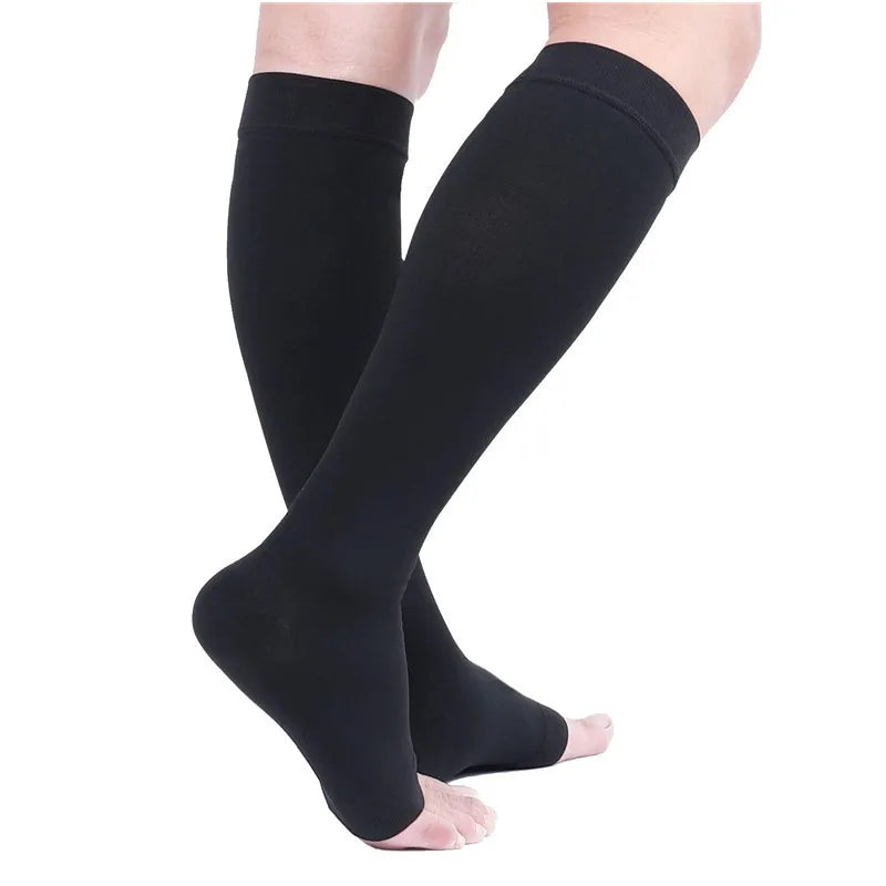 2PCS Compression Stockings Medical Grade 23-32mmHg Leg Calf Compression Socks Varicose Veins Edema Shin Splints Nursing Support