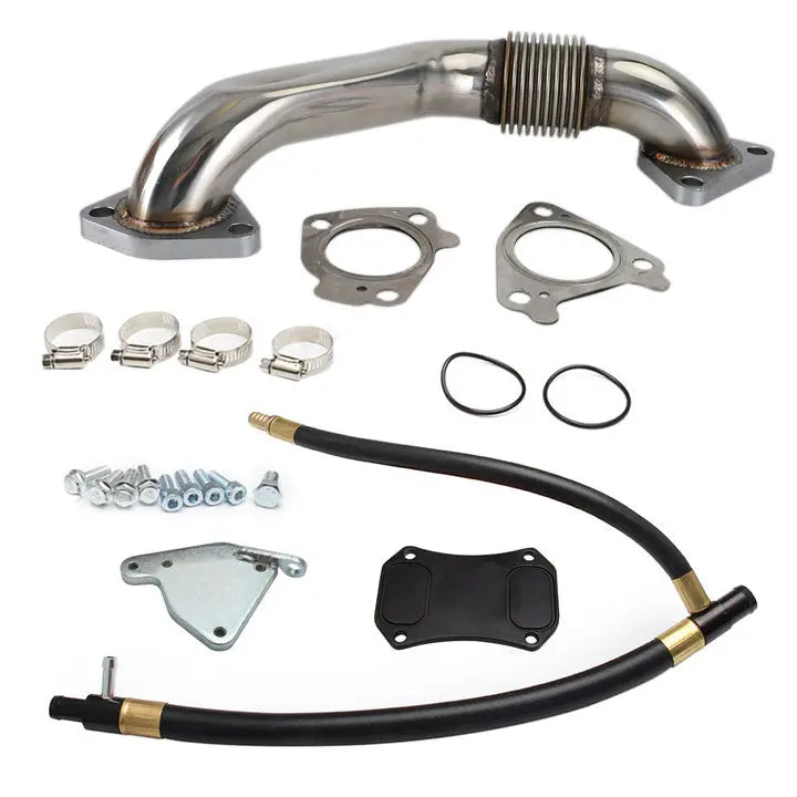EGR Delete & Cooler Race Kit w/ Up pipe for GMC Chevy 6.6L Duramax Diesel 2011-2015