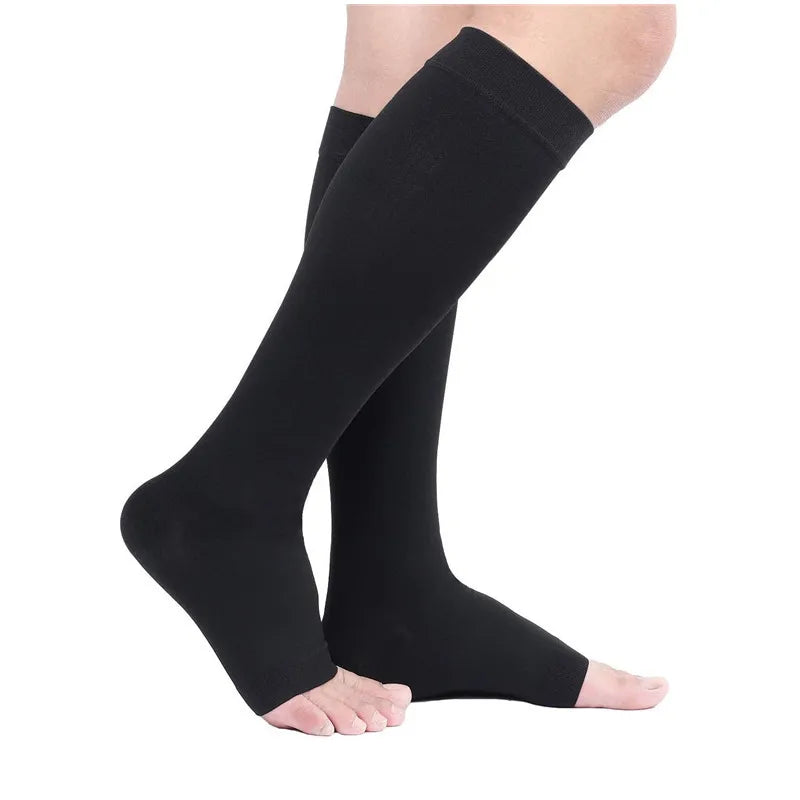 2PCS Compression Stockings Medical Grade 23-32mmHg Leg Calf Compression Socks Varicose Veins Edema Shin Splints Nursing Support