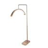 Fosoto Portable Cosmetics Moon Light Lamp for Lashes Half Moon Floor Lamps Lash Bed With Mirror Stand for Beauty Eyelash Lamp