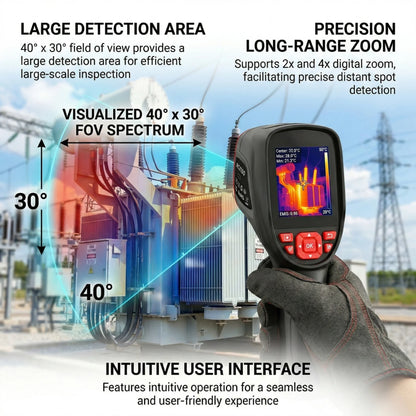 2026 Upgraded Portable Thermal Imaging Camera 320x240 High Definition Screen Rechargeable Battery Infrared Imager for Home Use
