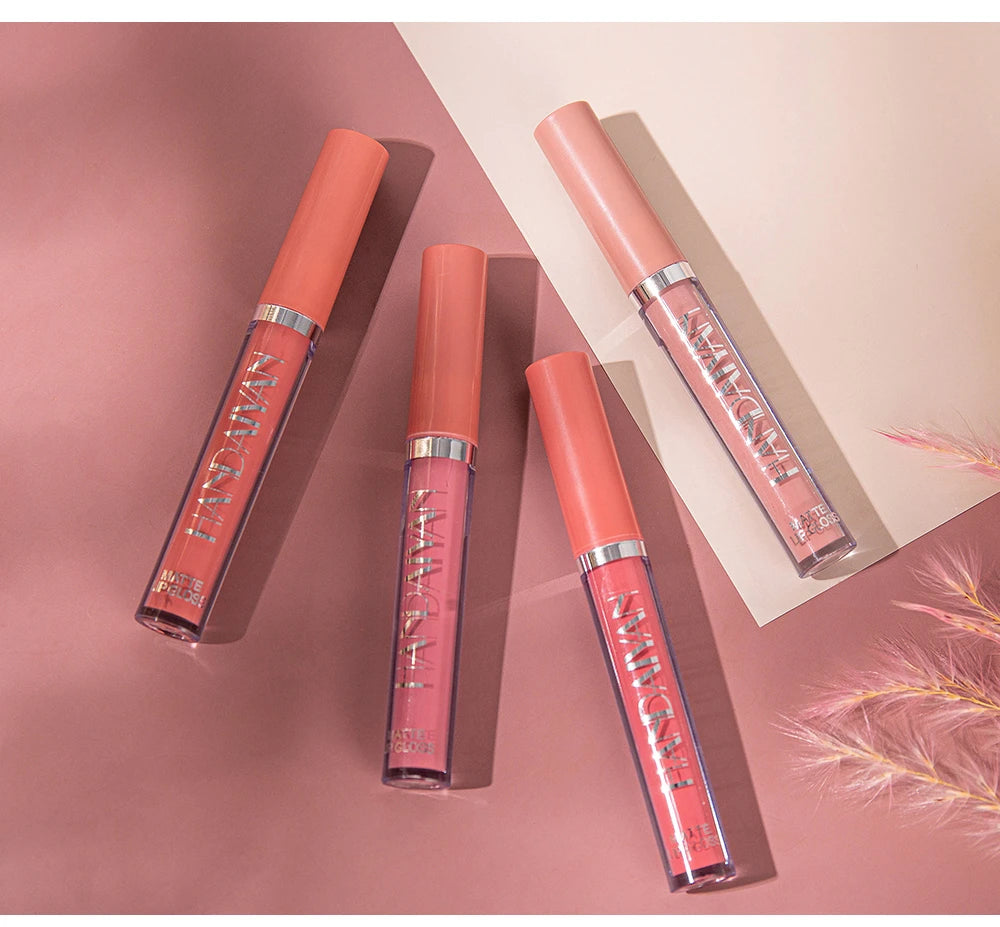 HANDAIYAN Gift 6PC/Set Matte Velvet Lip Gloss Waterproof Long-lasting Liquid Lipstick Cosmetic Beauty Keep 24 Hours Makeup