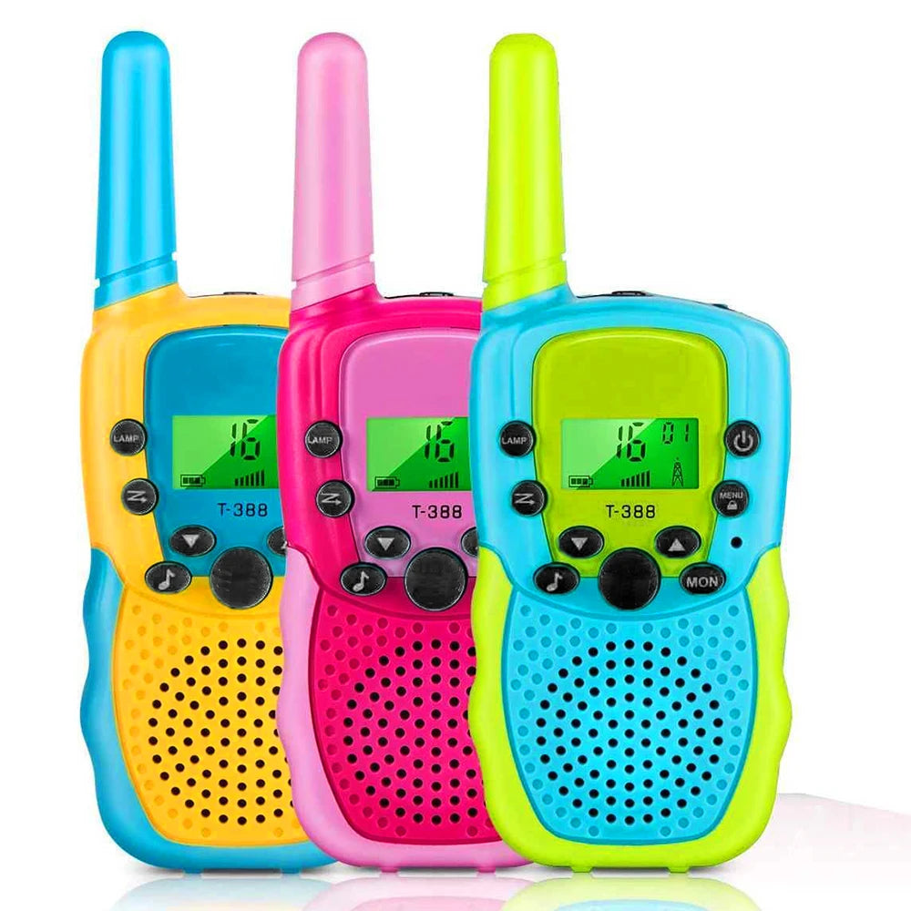 Fast 3 Day Shipping 3 Pack T388 Boy Girl Toy Birthday Gifts No License Needed Kids Mini Walkie Talkie for Outdoor Camping Hiking