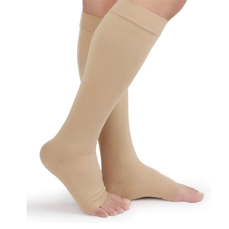 2PCS Compression Stockings Medical Grade 23-32mmHg Leg Calf Compression Socks Varicose Veins Edema Shin Splints Nursing Support