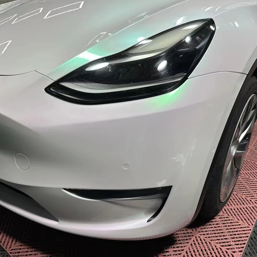 1 Manufacturer Supplies 1.52*17m 7.5mil Thick PVC Luxury Car Wrap Film White-pink-green Gradient Color-changing Self Healing
