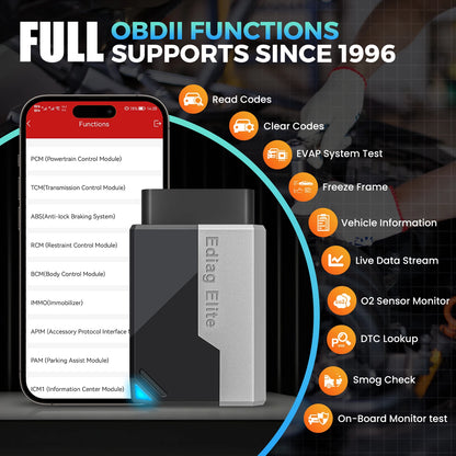 Ediag Elite All System Car Diagnostic Tool Bidirectional Control 15 Service OBD2 Scanner Upgraded Version of Ediag MINI