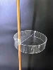 FOSOTO Transparent Acrylic Tray Makeup Brush Holder on Photography Tripod for Half Moon Light Placing Eyebrow Makeup Beauty