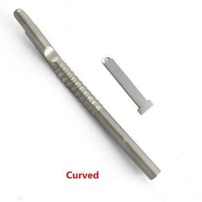 1 Pcs Dental Implant Bone Scraper Instrument Stainless Steel Tool Surgical Collector Straight and Curved for Choose