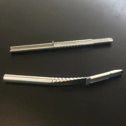 1 Pcs Dental Implant Bone Scraper Instrument Stainless Steel Tool Surgical Collector Straight and Curved for Choose