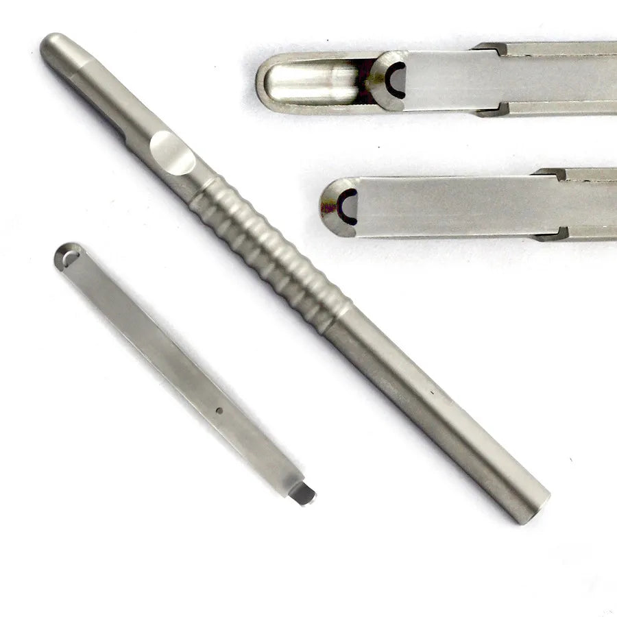 1 Pcs Dental Implant Bone Scraper Instrument Stainless Steel Tool Surgical Collector Straight and Curved for Choose