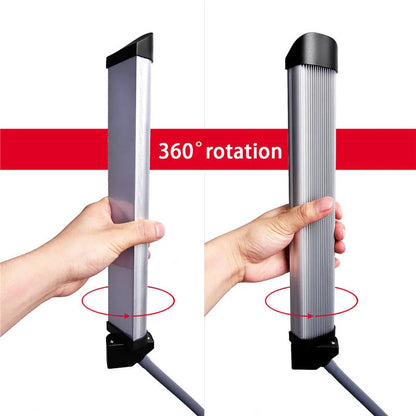 FOSOTO Professional Double Arms Fill Light Beauty Lamp Studio Light with Phone Holder for Makeup Eyelash Tiktok YouTube Vlog