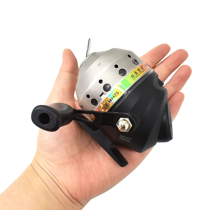 Piaoyu High Quality HH25 Metal Fishing Reel 4:3:1 Fishing Line Reel Fishing Gear Fishing Accessories Outdoor Play