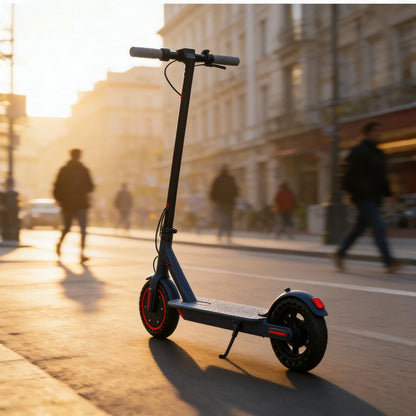 Dual Suspension Folding Electric Scooter for Adults 350W Motor 19/22Mph Speed 21-28 Miles Range 8.5'/10' Tires 21-28 Miles Range