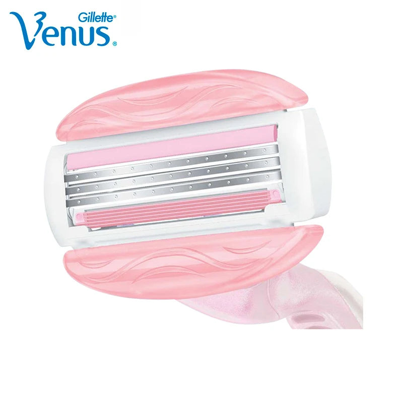 Gillette Women Razor Blades Venus ComfortGlide 3 Layers Blade Protect Skin Shaving Hair Removal Replacement Razor Refill 3/6 Pcs