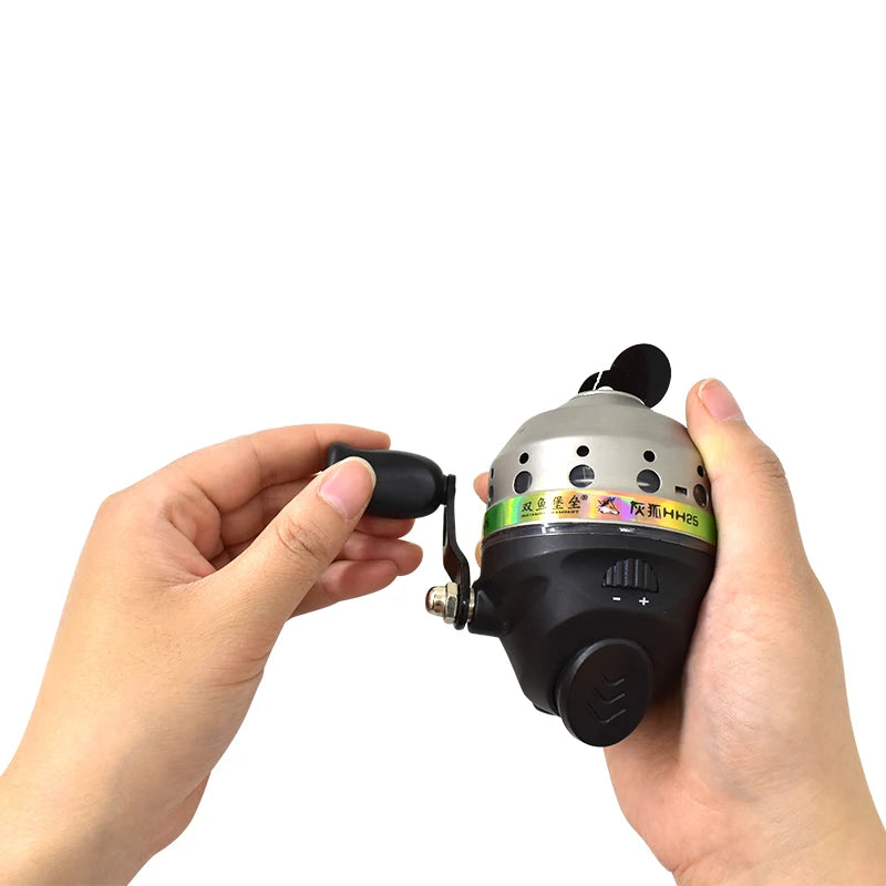 Piaoyu High Quality HH25 Metal Fishing Reel 4:3:1 Fishing Line Reel Fishing Gear Fishing Accessories Outdoor Play