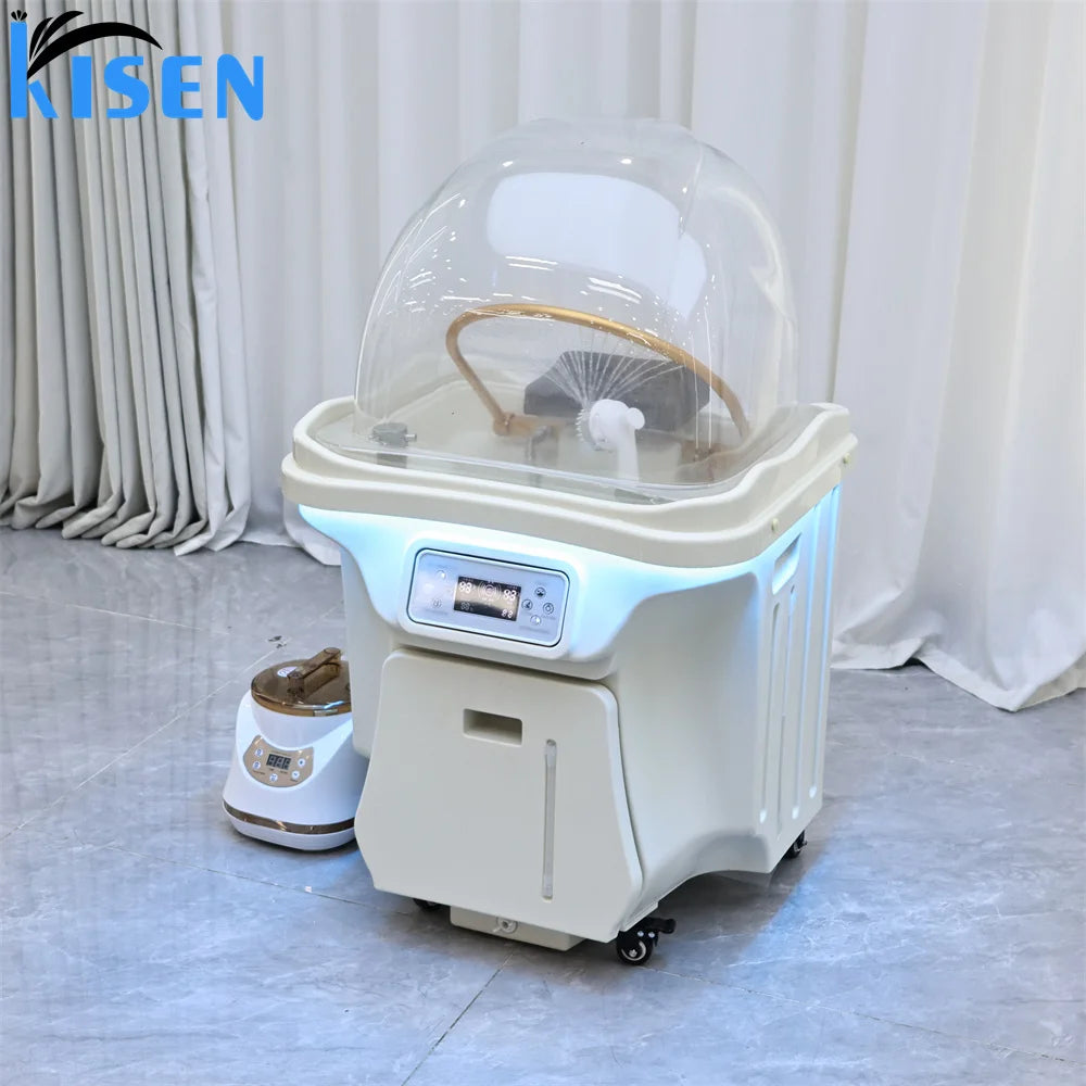 Deeply Release Pressure Portable Mobile Sink Washing White Bowl Washing Basin for Beauty Salon Shampoo Barber Shop Salon