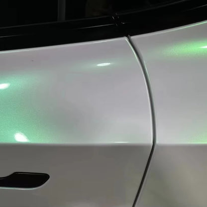 1 Manufacturer Supplies 1.52*17m 7.5mil Thick PVC Luxury Car Wrap Film White-pink-green Gradient Color-changing Self Healing