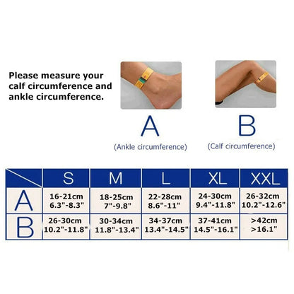 2PCS Compression Stockings Medical Grade 23-32mmHg Leg Calf Compression Socks Varicose Veins Edema Shin Splints Nursing Support