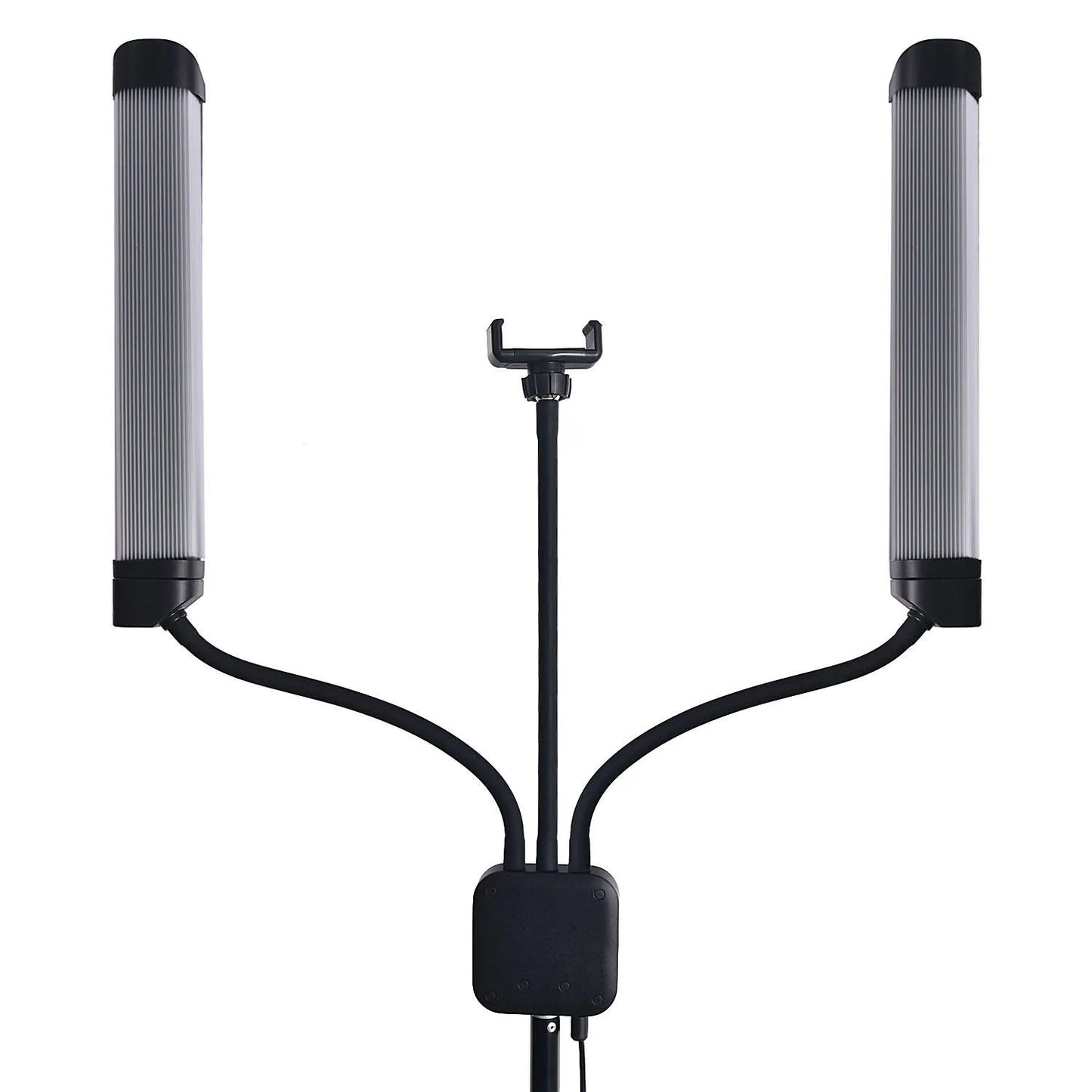 FOSOTO Professional Double Arms Fill Light Beauty Lamp Studio Light with Phone Holder for Makeup Eyelash Tiktok YouTube Vlog
