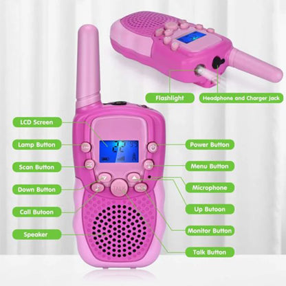 Fast 3 Day Shipping 3 Pack T388 Boy Girl Toy Birthday Gifts No License Needed Kids Mini Walkie Talkie for Outdoor Camping Hiking