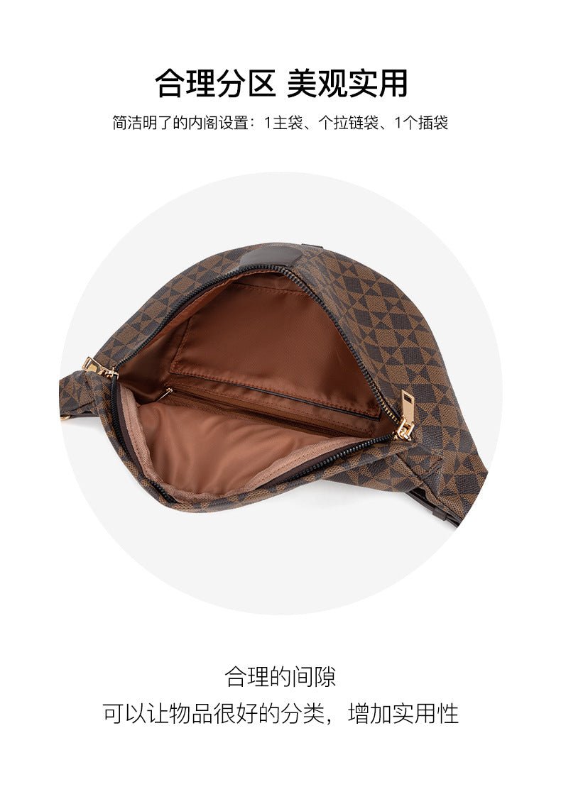 Wear-Resistant Waist Bag for Construction Site Work for Men and Women 2025 Spring and Summer New European and American Casual Versatile Trendy Big-Name Outdoor Chest Bag