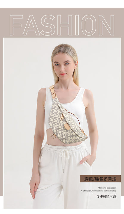 Wear-Resistant Waist Bag for Construction Site Work for Men and Women 2025 Spring and Summer New European and American Casual Versatile Trendy Big-Name Outdoor Chest Bag