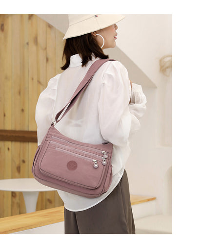 Nylon Cloth Multi-Layer Shoulder Bag Lightweight Simple Casual Crossbody Bag 2025 New Large Capacity Mother's Money Bag
