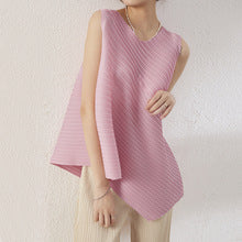 Retro Pleated Fashion Floral Suit Autumn and Winter New Miyake Elastic Top Waist Design Skirt Two-Piece Set