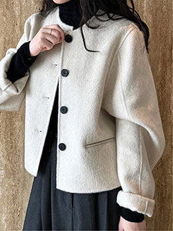 Lushi Japanese-Style Minimalist Thickened Brushed Corduroy Shirt for Women 2025 Autumn Inner Layering Base Shirt 3378